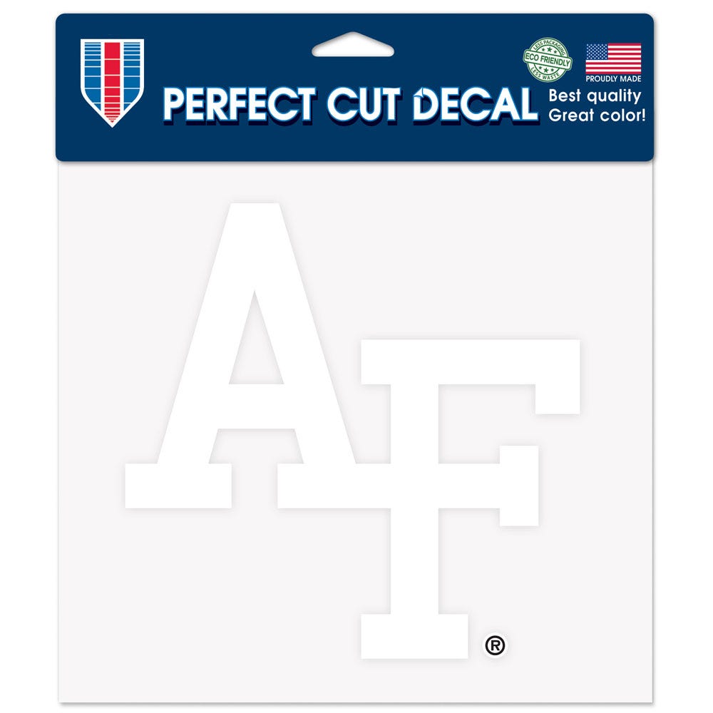 Air Force Falcons Decal 8x8 Perfect Cut White Special Order