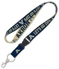 Akron Zips Lanyard with Detachable Buckle Two Tone Special Order