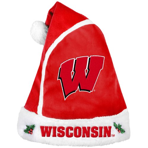 Wisconsin Badgers Basic Santa Hat 2015