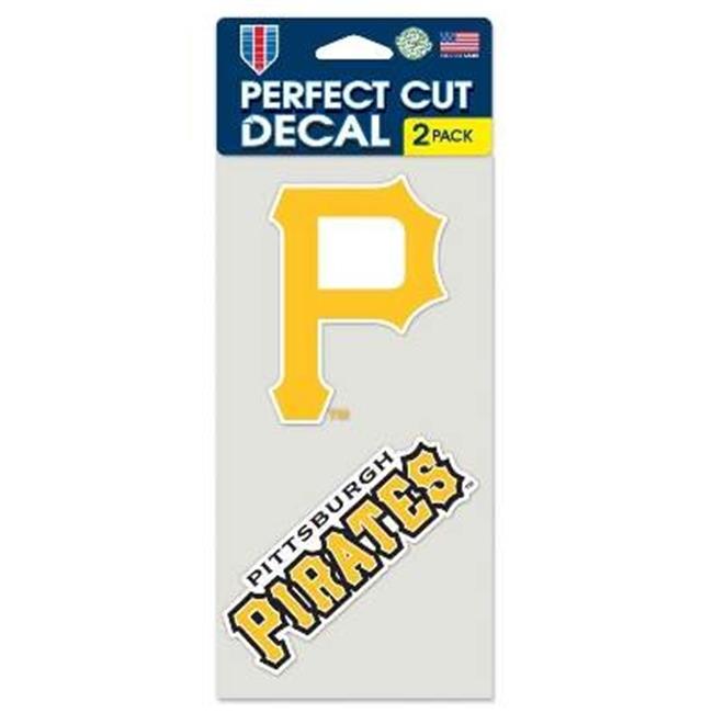Pittsburgh Pirates Decal 4x4 Perfect Cut Set of 2 Special Order