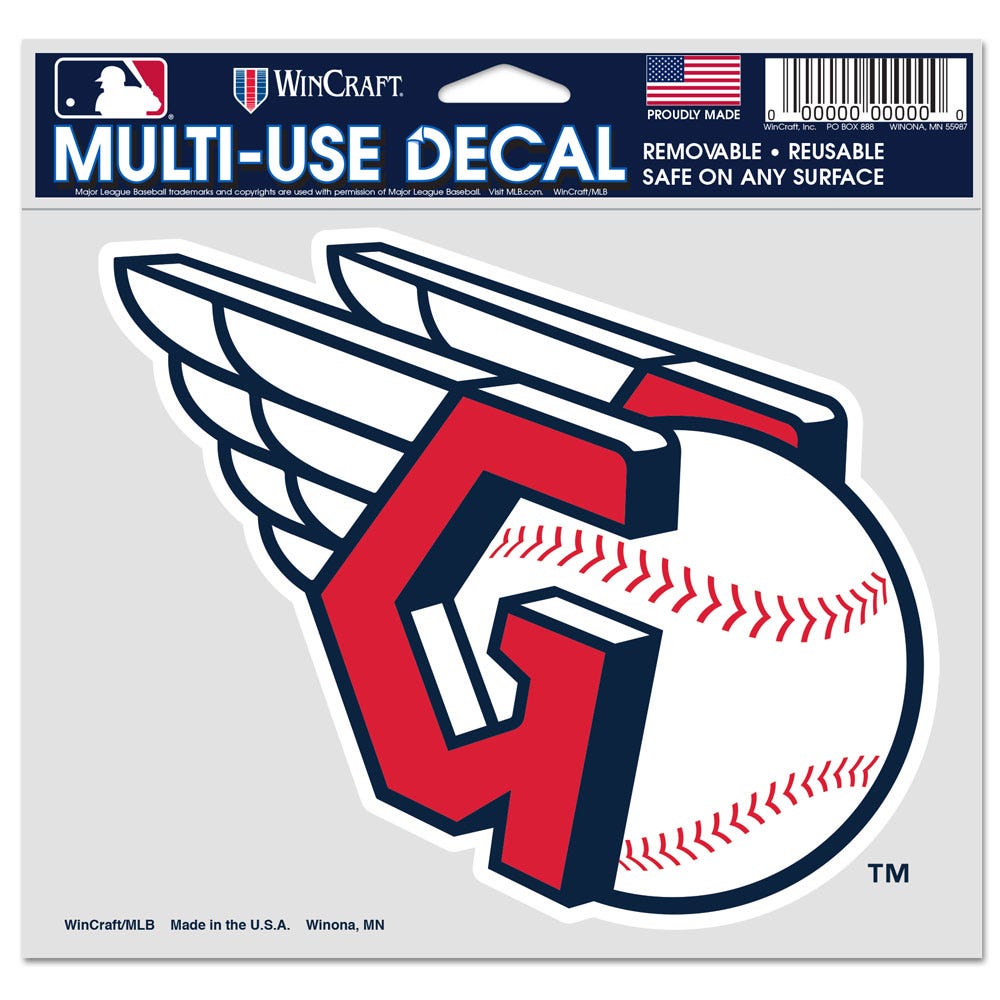 Cleveland Guardians Decal 5x6 Multi Use Color