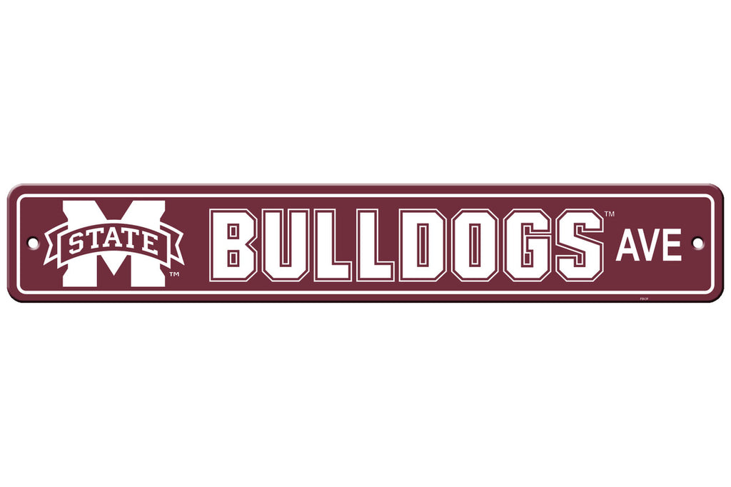 Mississippi State Bulldogs Sign 4x24 Plastic Street Style CO