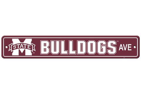 Mississippi State Bulldogs Sign 4x24 Plastic Street Style CO