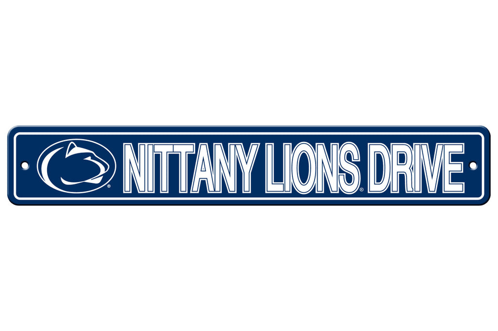 Penn State Nittany Lions Sign 4x24 Plastic Street Style CO