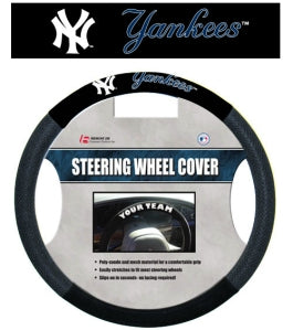 New York Yankees Steering Wheel Cover Mesh Style CO