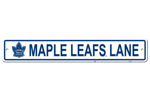 Toronto Maple Leafs Sign 4x24 Plastic Street Style CO