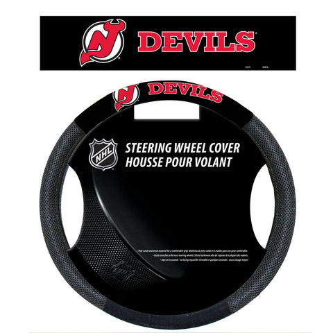 New Jersey Devils Steering Wheel Cover Mesh Style CO