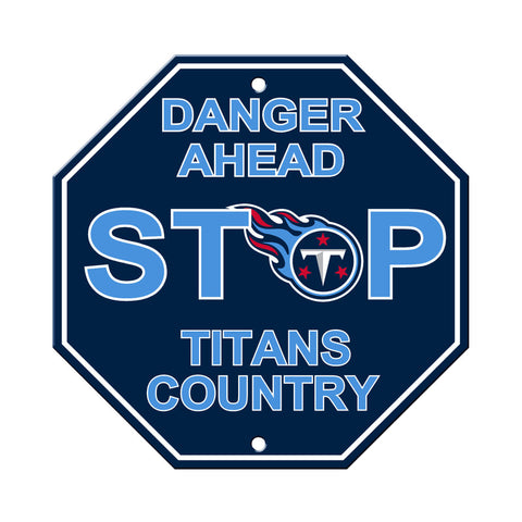 Tennessee Titans Sign 12x12 Plastic Stop Style Alternate CO