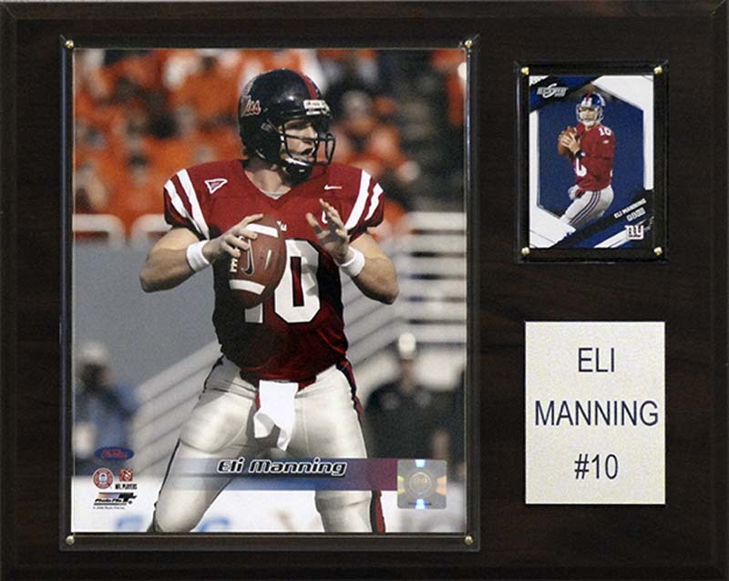 Ole Miss Rebels Plaque 12x15 Eli Manning Design
