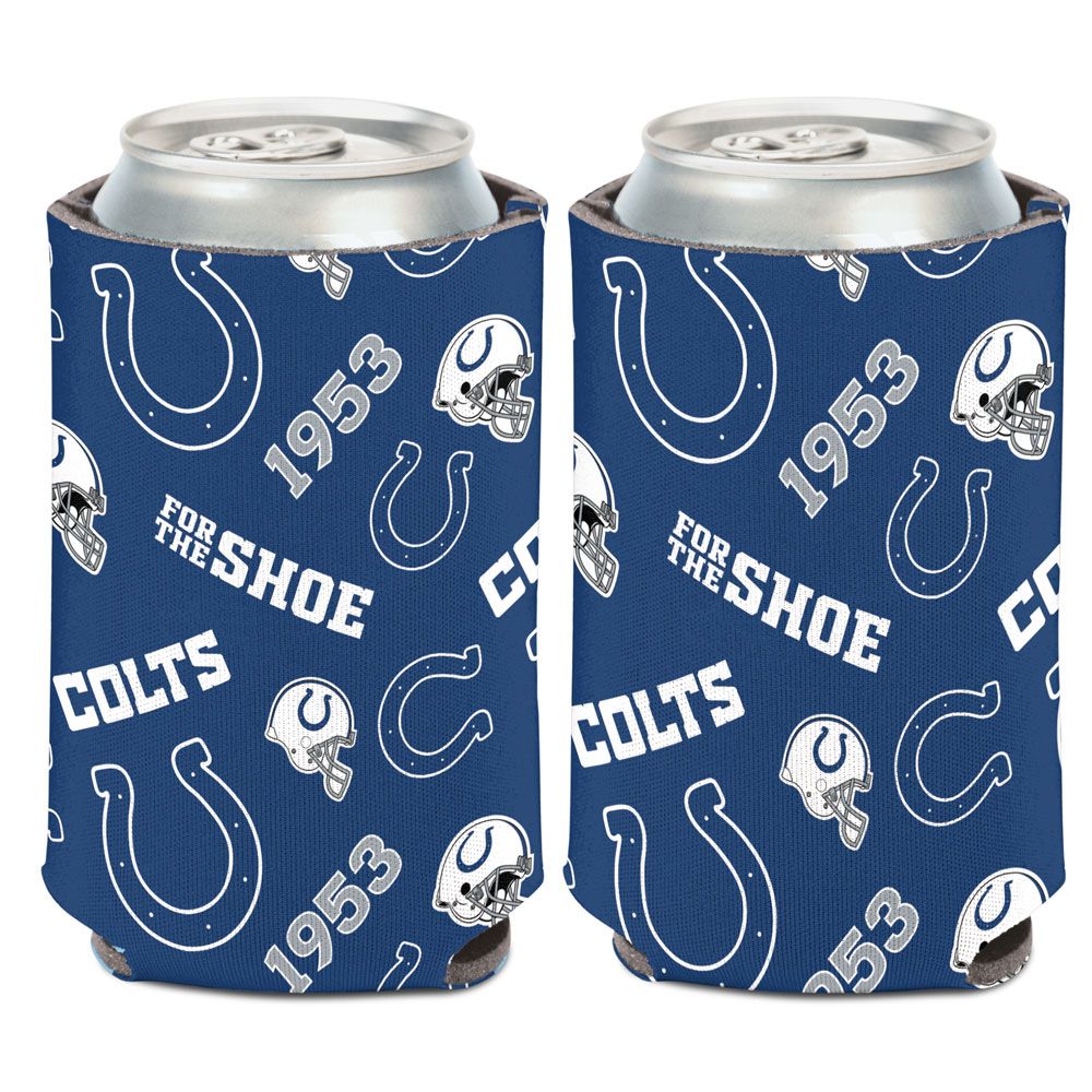 Indianapolis Colts Can Cooler Scatterprint Design