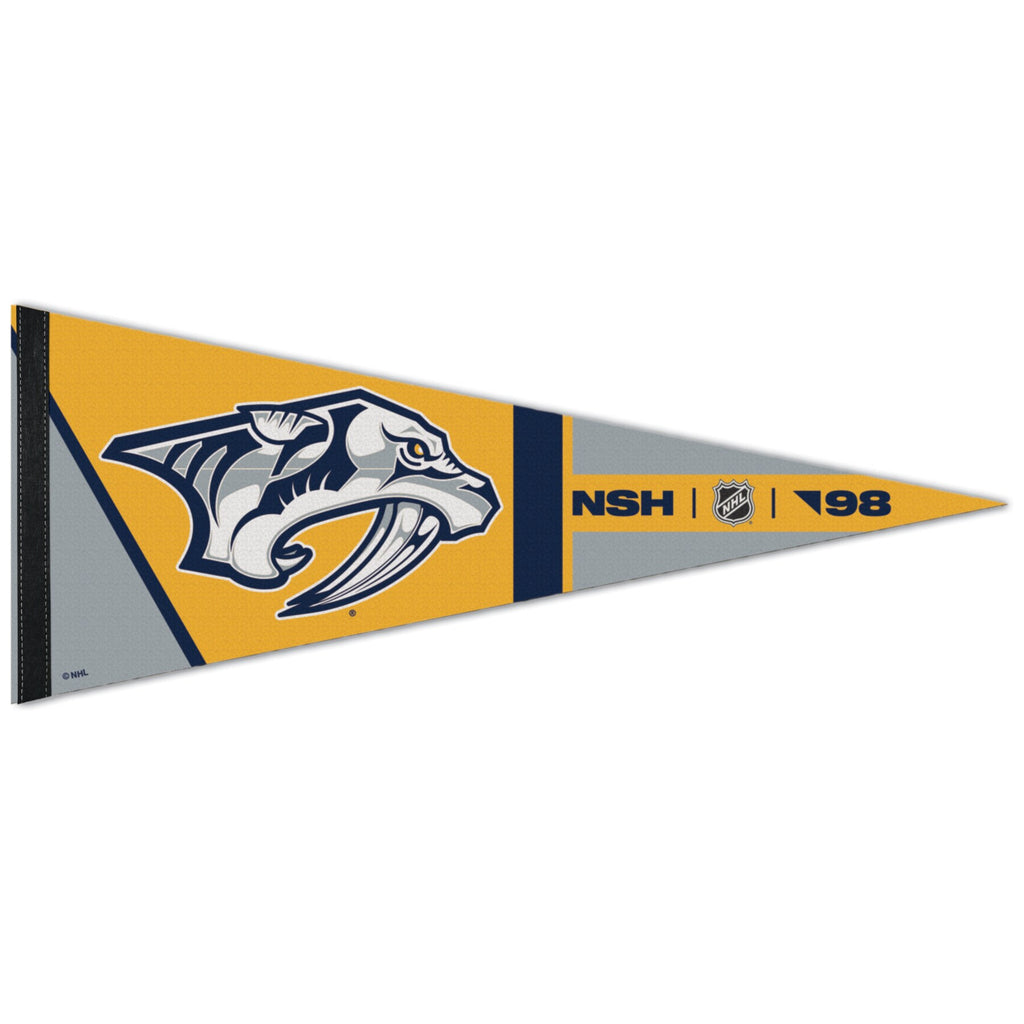 Nashville Predators Pennant 12x30 Premium Style Retro Design