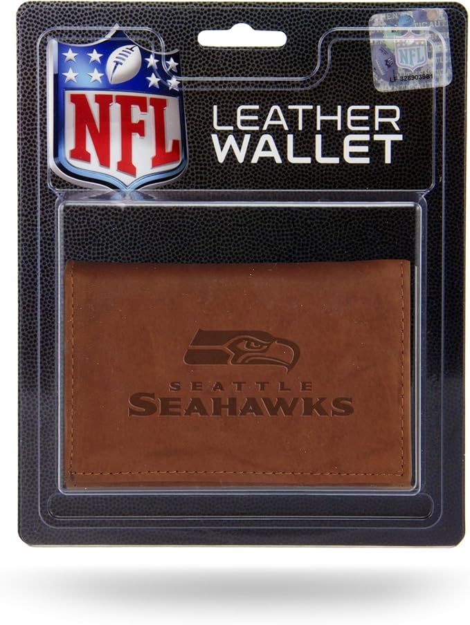 Seattle Seahawks Wallet Trifold Leather Embossed