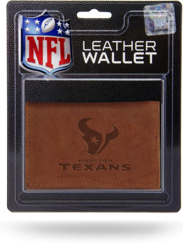 Houston Texans Wallet Trifold Leather Embossed