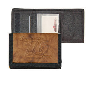 NASCAR Athletes Wallet Trifold Leather/Nylon Embossed CO