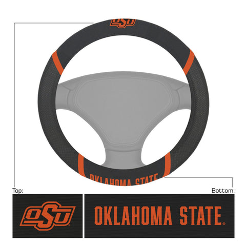 Oklahoma State Cowboys Steering Wheel Cover Mesh/Stitched