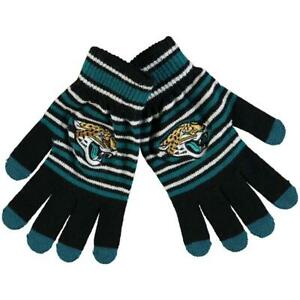 Jacksonville Jaguars Gloves Knit Stripe Acrylic