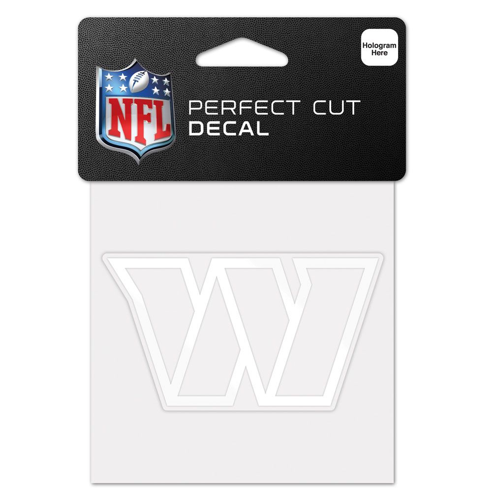 Washington Huskies Commanders Decal 4x4 Perfect Cut White