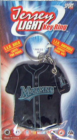 Miami Marlins Keychain Jersey Keylight CO