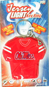 Ole Miss Rebels Keychain Jersey Keylight CO