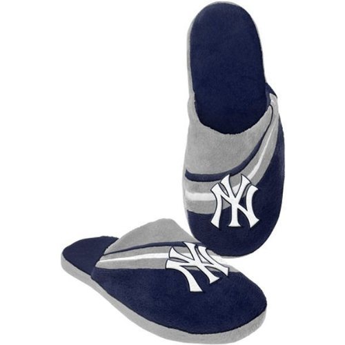 New York Yankees Slipper Big Logo Stripe (1 Pair) S