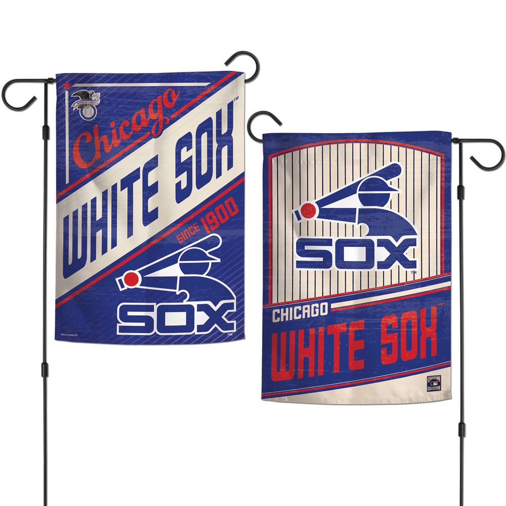 Chicago White Sox Flag 12x18 Garden Style 2 Sided Cooperstown Special Order