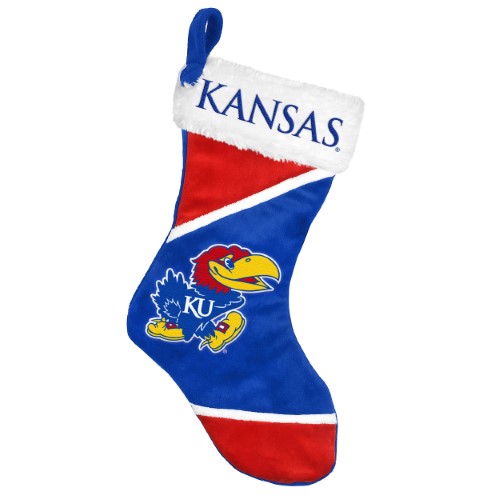 Kansas Jayhawks Holiday Stocking Colorblock 2014