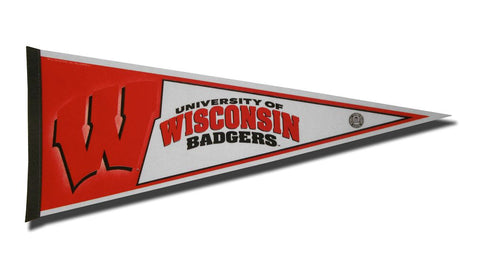 Wisconsin Badgers Pennant 12x30 Carded Rico