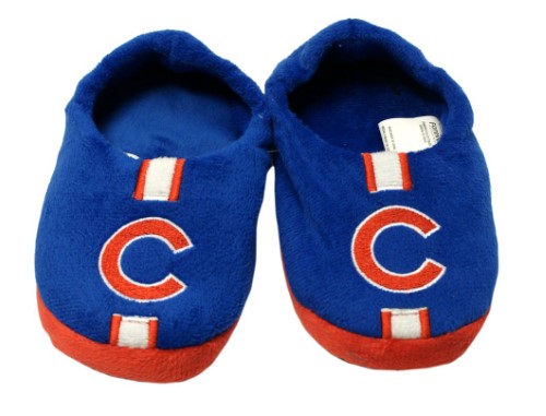 Chicago Cubs Slipper Youth 4 7 Size 11 12 Stripe (1 Pair) L