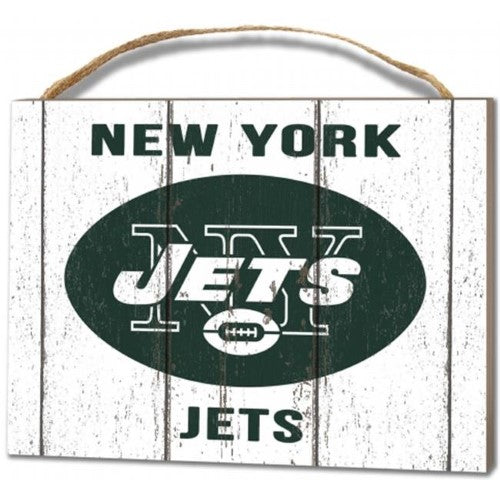 New York Jets Small Plaque Weathered Logo