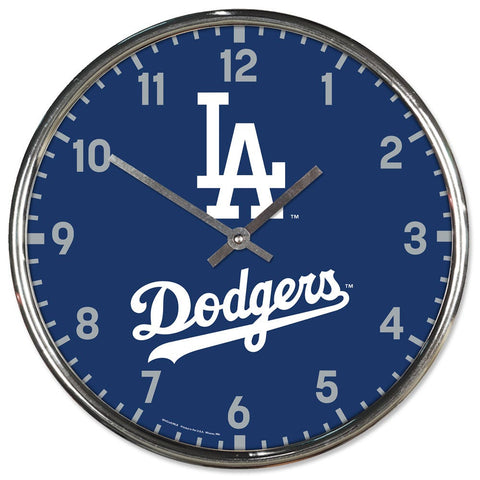 Los Angeles Dodgers Round Chrome Wall Clock Periodic Restock