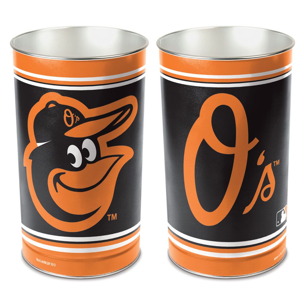Baltimore Orioles Wastebasket 15 Inch Periodic Restock