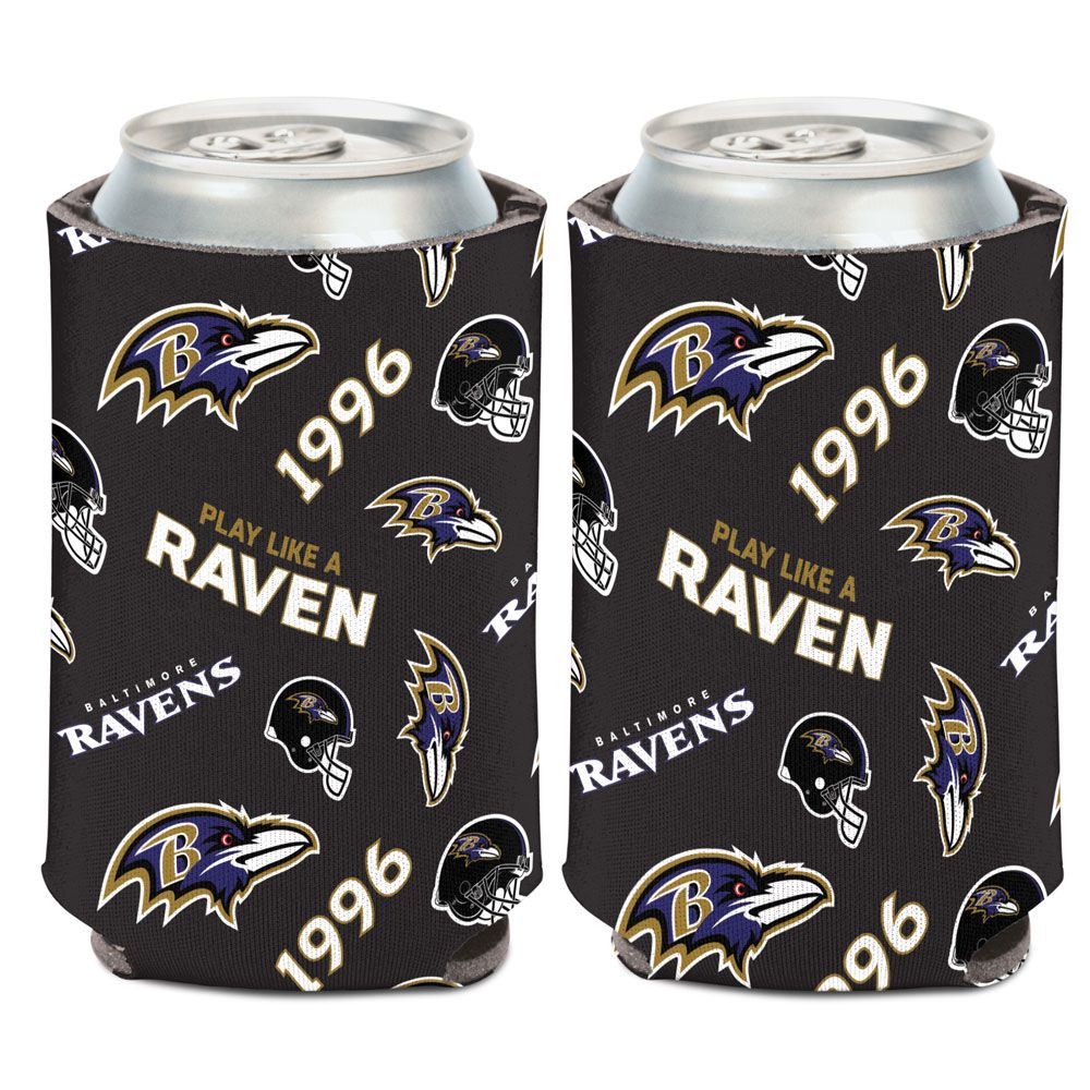 Baltimore Ravens Can Cooler Scatterprint Design