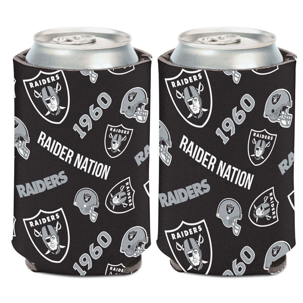 Las Vegas Raiders Can Cooler Scatterprint Design