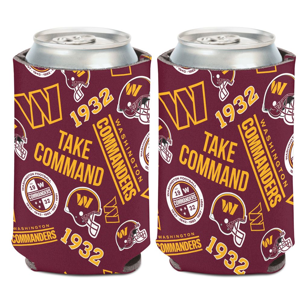 Washington Huskies Commanders Can Cooler Scatterprint Design
