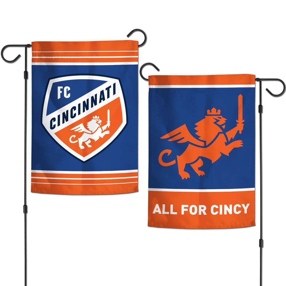 FC Cincinnati Flag 12X18 Garden Style Special Order