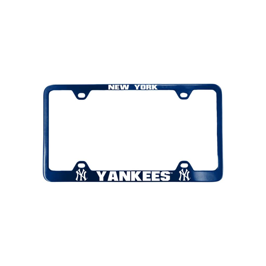 New York Yankees License Plate Frame Laser Cut Blue