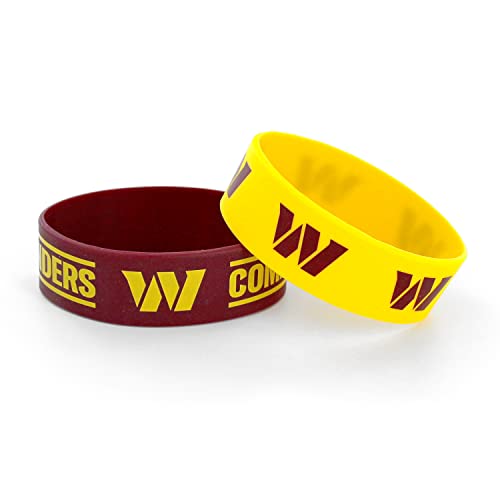 Washington Huskies Commanders Bracelets 2 Pack Wide