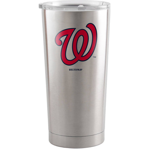 Washington Nationals Travel Tumbler 20oz Ultra Silver