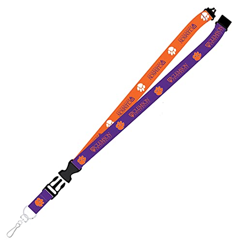 Clemson Tigers Lanyard Breakaway with Key Ring