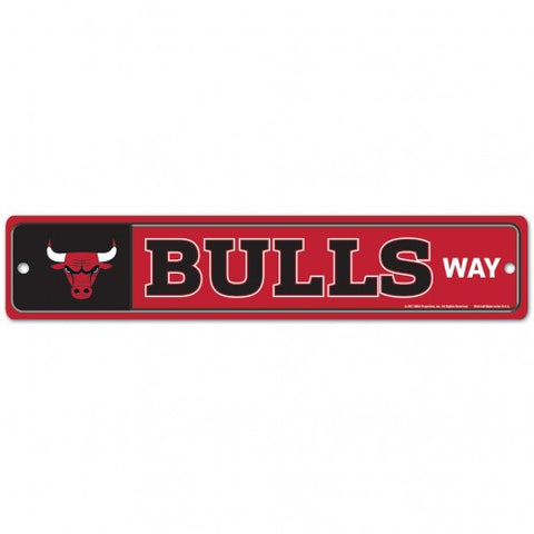 Chicago Bulls Sign 3.75x19 Plastic Street Style Special Order