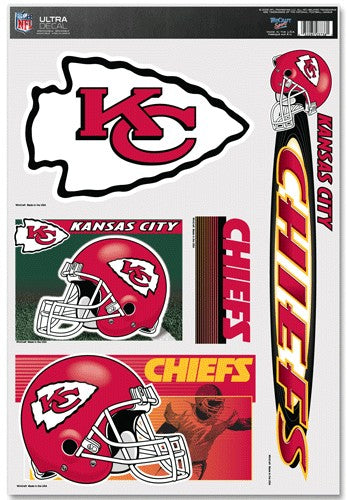 Kansas City Chiefs Decal 11x17 Ultra