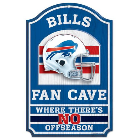 Buffalo Bills Sign 11x17 Wood Fan Cave Design