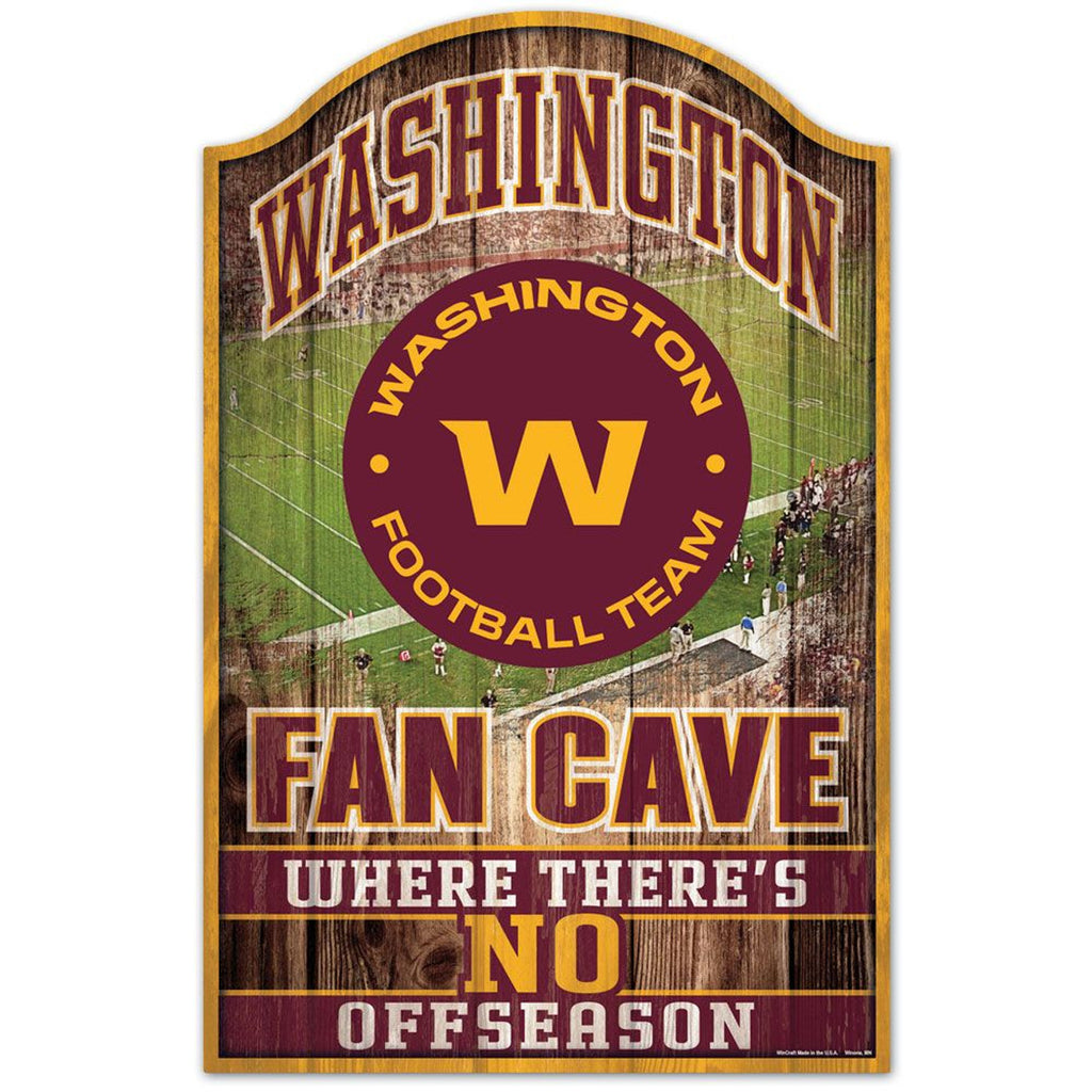 Washington Huskies Football Team Sign 11x17 Wood Fan Cave Design