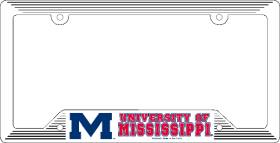 Ole Miss Rebels Plastic License Plate Frame