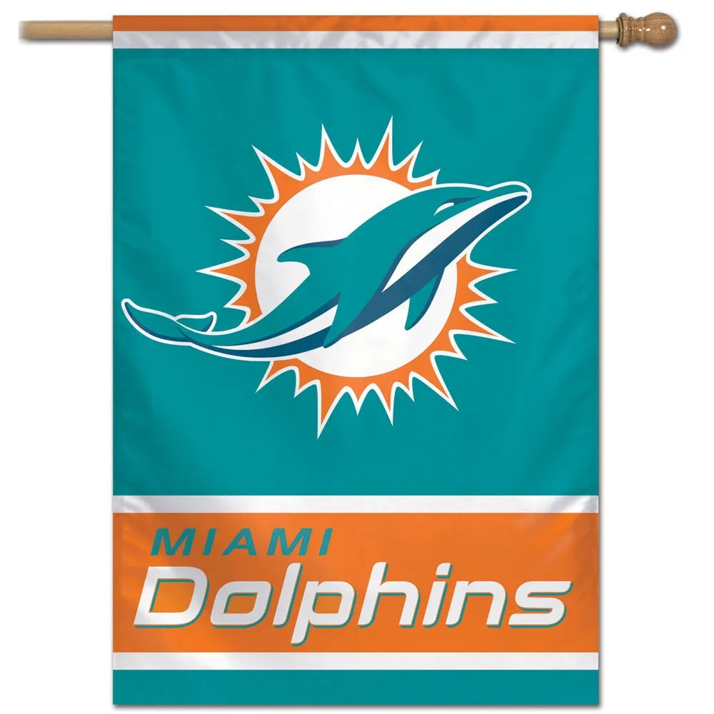 Miami Dolphins Banner 28x40 Vertical