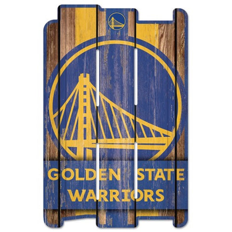 Golden State Warriors Sign 11x17 Wood Fence Style Special Order