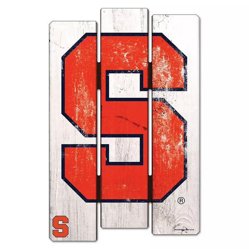 Syracuse Orangemen Sign 11x17 Wood Fence Style