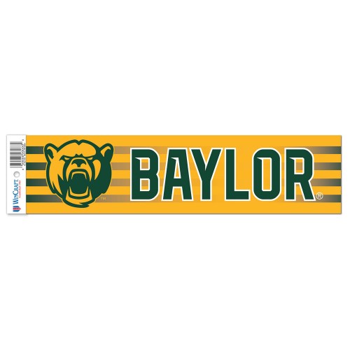 Baylor Bears Decal 3x12 Bumper Strip Style Special Order