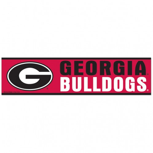 Georgia Bulldogs Decal 3x12 Bumper Strip Style Special Order