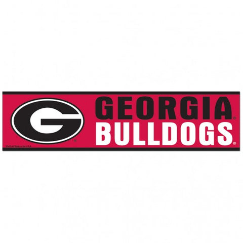 Georgia Bulldogs Decal 3x12 Bumper Strip Style Special Order